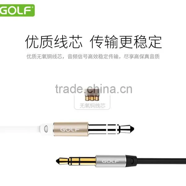 Golf Brand Cheaper 3.5mm Male To Male Extension Cable Aux Cable For Car/ Headphone/PM4/PM3 TPE 1M Connector Cable TB-0378 photo-2