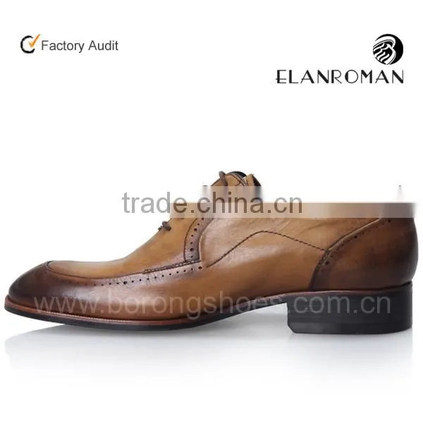 Oxford Men Shoe Popular Italy Style Men Shoe Brogue Dress Leather Shoe With Rubber Sole Quality Choice photo-4