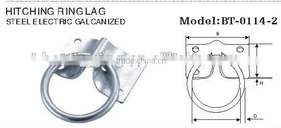 Stainless Steel Aisi304 Square Eye Plate With Ring ,hitching Ring Lag in China Carabiner Rigging Manufacturer Supplier's Choice photo-3