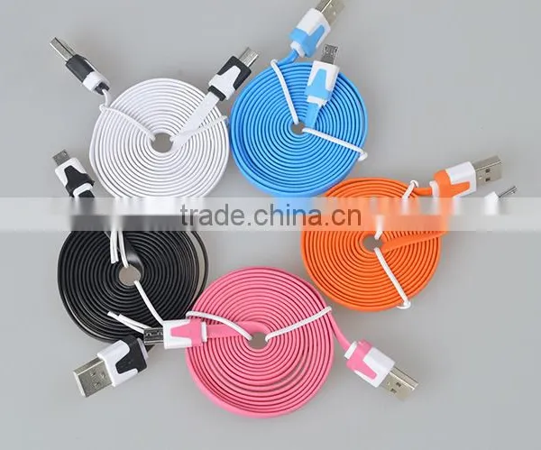 2015 Universal Flat Low Profile Usb to Micro Usb Cable for Smart Phone photo-2