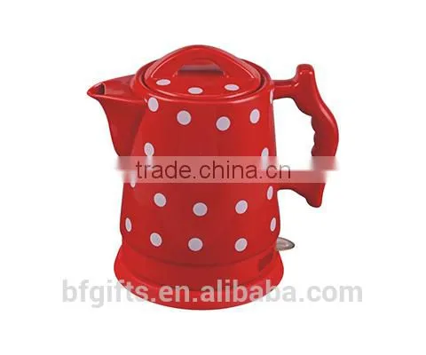 Enamel Kettle Set/ Ceramic LED Electric Kettle/ White High Quality Teapot Set/ 2015 New Design-3 photo-2