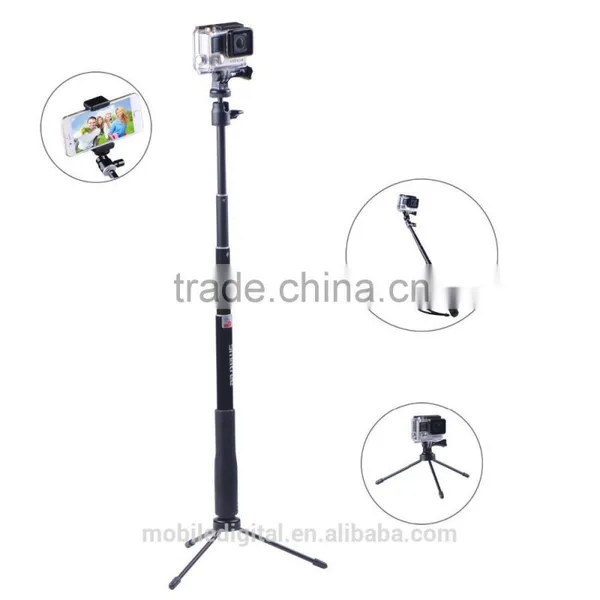 Smatree Gopro Accessories - SmaPole Q3 Telescoping Gopro Pole / Gopro Monopod With Tripod Mount Adapter+ Thumb Screw photo-4