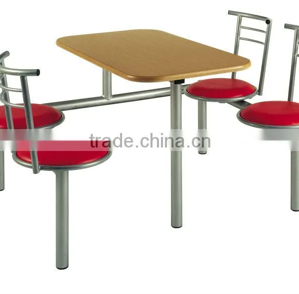 Metal frame dining seats/Plastic dining table