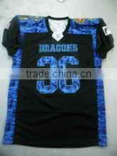 36 Black American Football Uniform