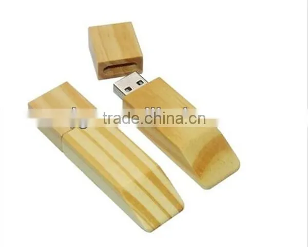 Promotional Gift Wooden USB Flash Drive With Real Capacity