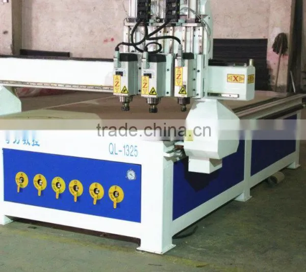 Pneumatic Tool Change Double Head CNC Wood Router for Sale QL-1325 photo-3