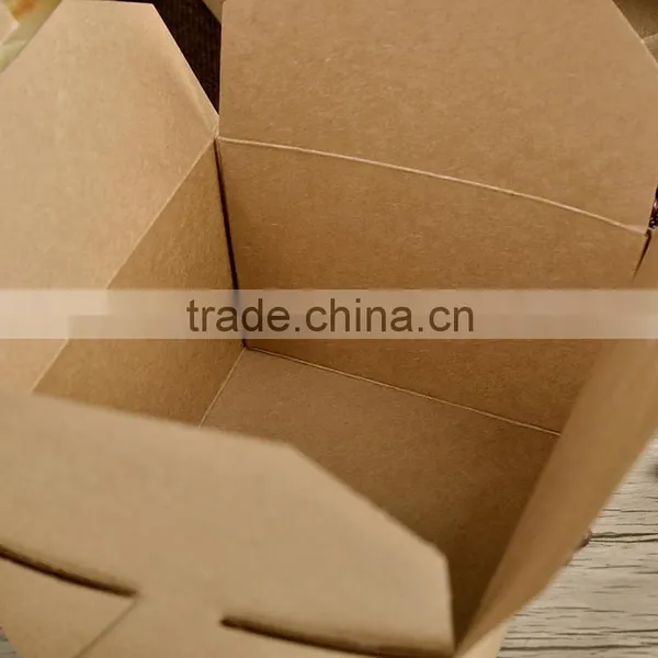 Disposable Folding Kraft Paper Food Box,take-away Food Packaging Box photo-6