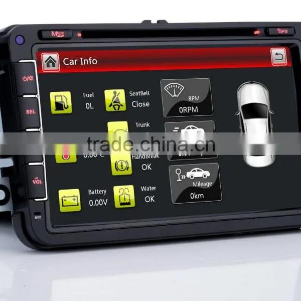 For VW PASSAT SEAT Sharan Multivan T5 Toledo Altea Amarok EOS 8" Car Bluetooth GPS Mp3 Player Navigation photo-6