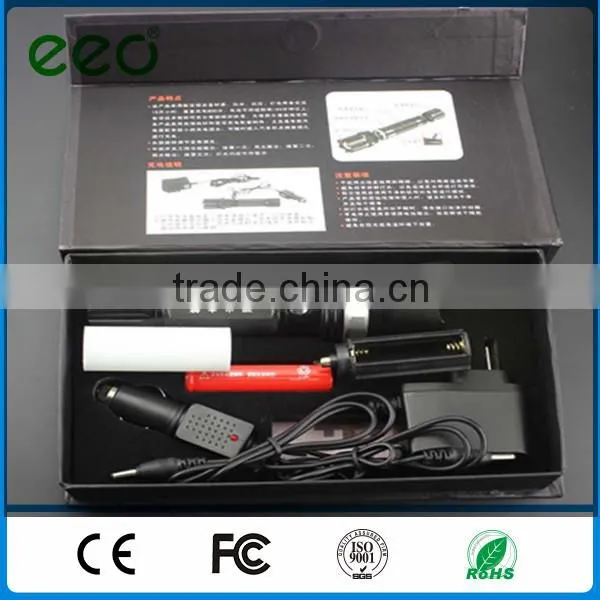 Three-speed Police Zoomable Rechargeable LEDpolice Flashlight With Light Stick photo-2