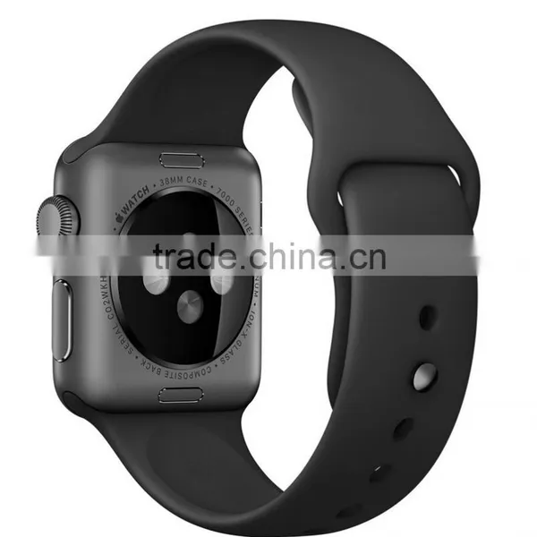 Black Silicon Watch Band for Apple Watch photo-5