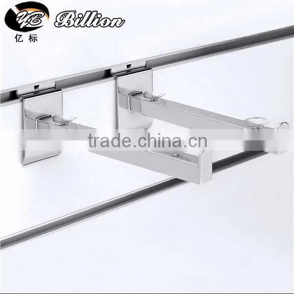 Hot Sale Metal Slatwall Hook Retail Slatwall Bracket Fitting for Glass photo-2