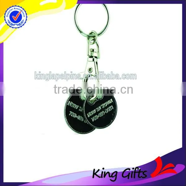 High Quality Easy to Pull Buckle Anti-silve Metal Key Chain for Souvenir photo-5