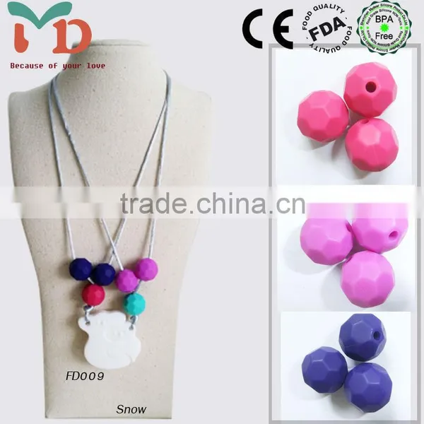 FDA Approved Silicone Baby Teething Beads Wholesale For Mum Jewelry photo-2