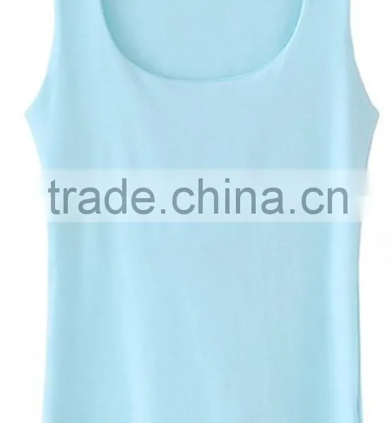 2015 Girls Cotton Ladies Vest With Quick Dry and Moisture Transfer Function photo-3