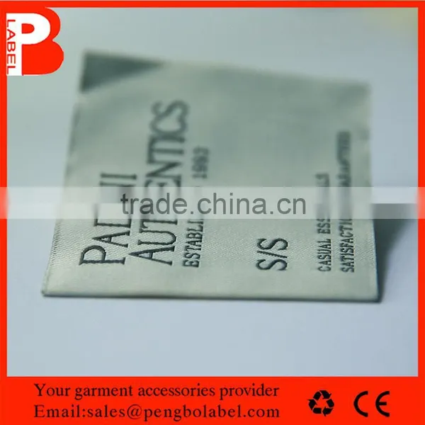ECO-Friendly Garment Damask Woven Labels Made in China photo-2
