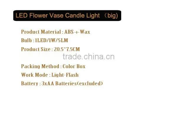 BT-4858 1LED Flameless Wax LED Candle Light photo-2