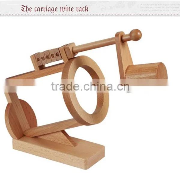Ner Arrival Wooden Wine Bottle Holder,wine Carriage,wine Rack