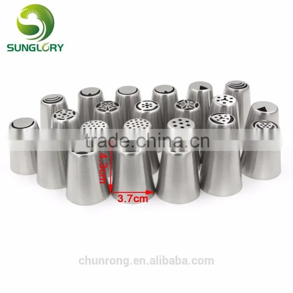 Hot Selling Stainless Steel Russian Tulip Nozzles Flower Icing Piping Tips Pastry Tubes Set photo-6