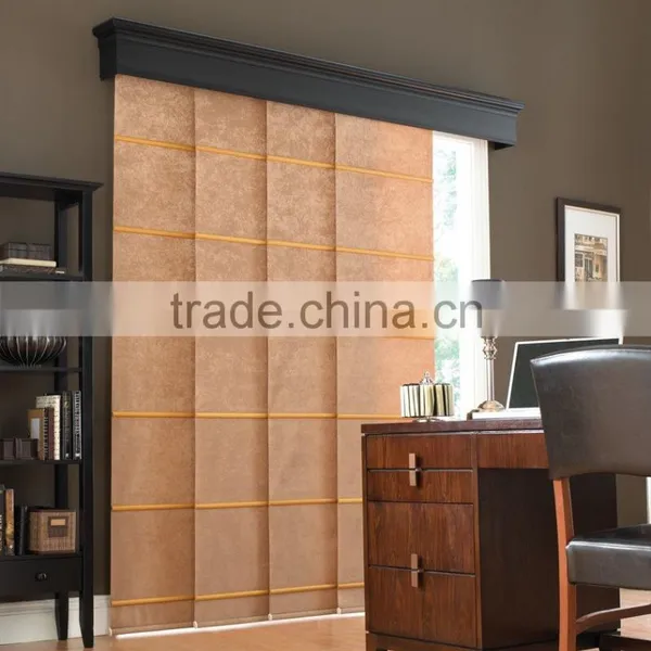 Bintronic Motorized Decorative Room Divider Sliding Panel Curtains Track photo-3