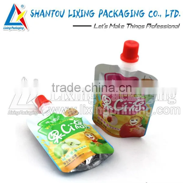 LIXING PACKAGING Vegetable Packaging Printing Spout Pouch for Baby Food Quality Choice