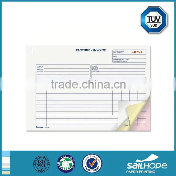 High-end Hot Sell Proforma Invoice Printing Book