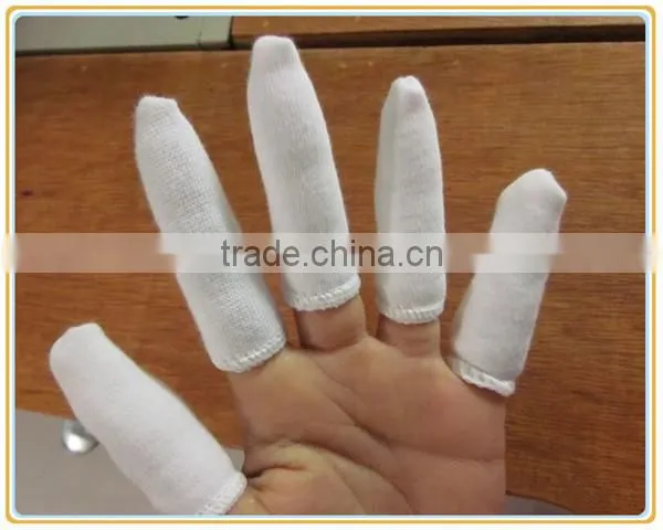 Unrolled Type 70% Cotton Electronic Industry Finger Cots