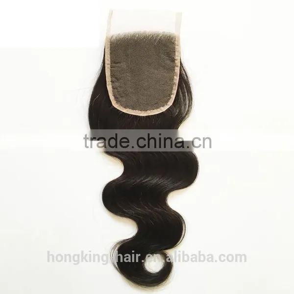 Brazilian Virgin Hair 4x4 Cheap Silk Base Closure,Free/Middle/3 Part Silk Base Closures photo-4