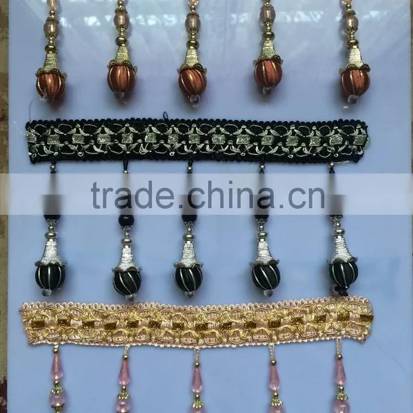 [YZLACE] Tassels Lace Curtains Wholesale 10090 photo-2