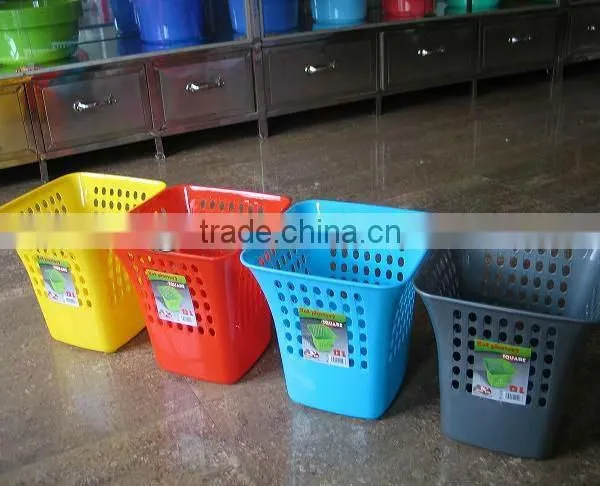 2018,2038 Plastic Colorful Mesh Wastebasket photo-3
