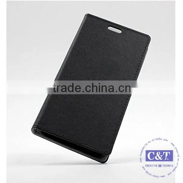 C&T Genuine Credit Card Holder Stand pu Wallet Leather Case for Huawei Ascend g7 photo-2