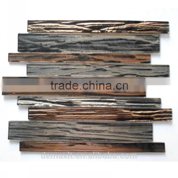 Popular Cold Spray Glass Pebble Mosaic Tile for Interior Decoration Glass Mosaic Tiles