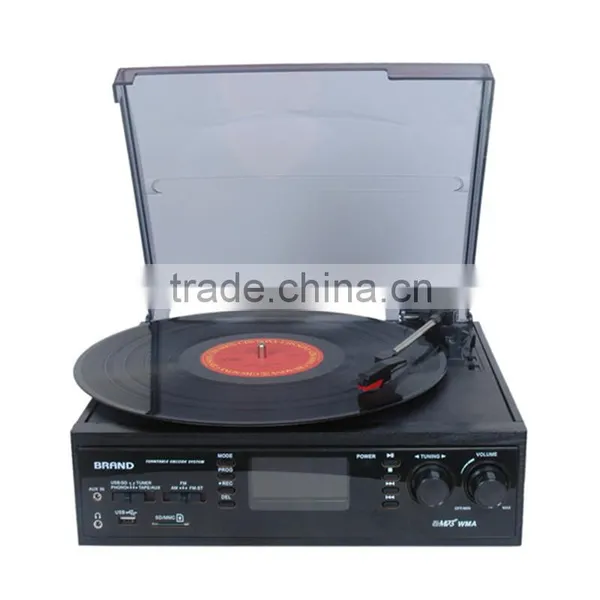 Rain Lane From Lp to Usb Drive Multiple New Gramophone Player Portable Turntable Vinyl Record Player for Sale photo-3