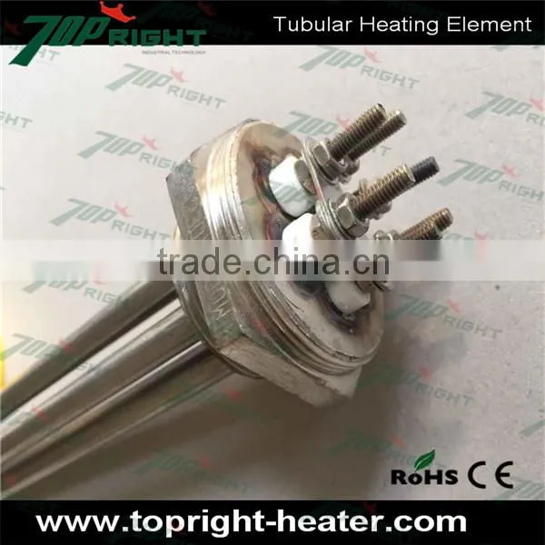 3kw Customized U Type SUS304 Electric Water Immersion Flange Heater and Flange Tubular Heater