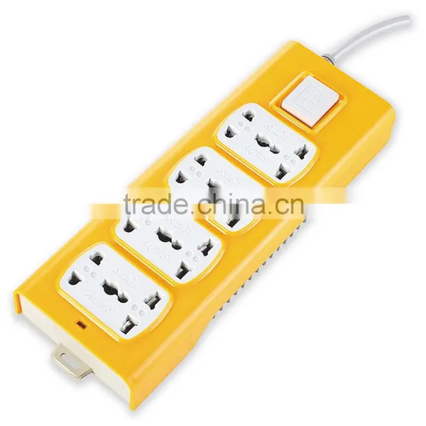 8 Sockets Universal Electrical Blue Power Strip With Shutter photo-3