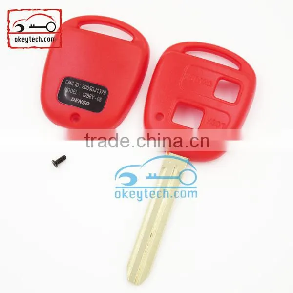 High Quatity Toyota Remote Key Shell Red Cover Car Key 2 Button Toyota Romote Key Shell Case photo-3