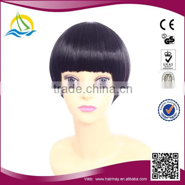 High Quality High Temperature Fiber Children Short Hair Wigs for Small Heads