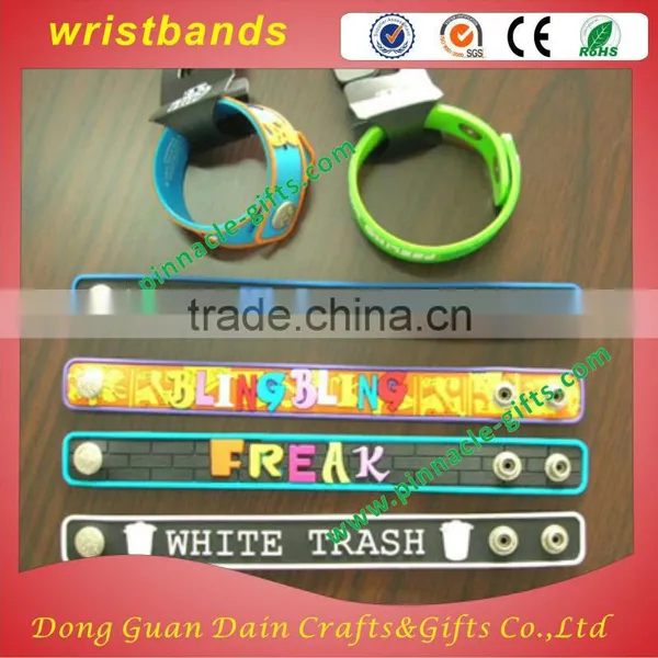 Debossed Logo Silicone Wristbands With Imprinting Logo photo-3
