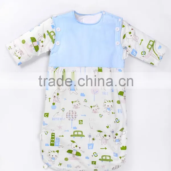 Comfortable and Good Quality 100% Cotton Baby Sleeping Bag With 4 Colors photo-2