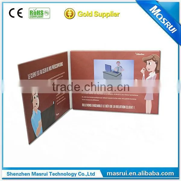 Paper Cover LCD Screen Video Message Card photo-3