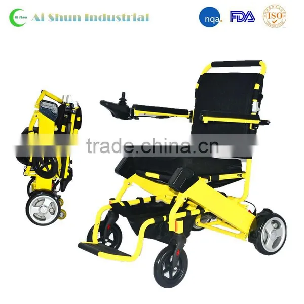 2016 Lightweight Aluminum Folding Lithium Battery Power Electric Wheelchair