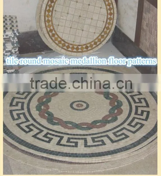 tile round mosaic medallion floor patterns