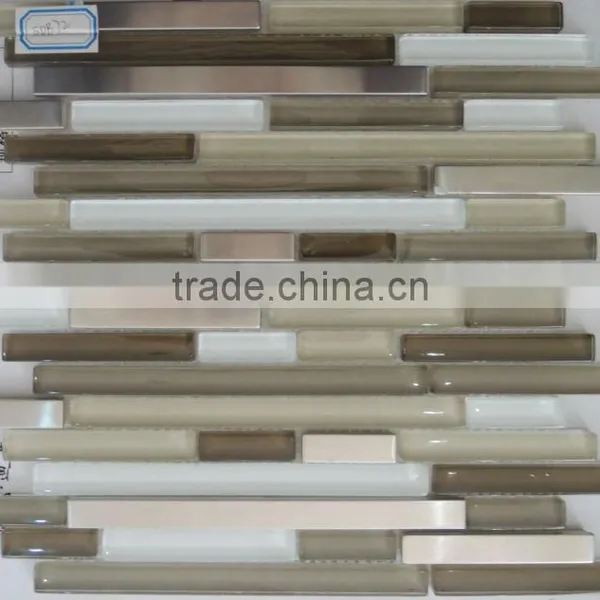 Microcrystal Glass Mix Stone Mosaic Tile 14BS45 photo-4