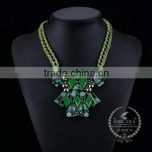 High Quality Vintage Acrylic Resin Chunky Statement Necklace Fashion Women Pendant Necklace 6390050 photo-2