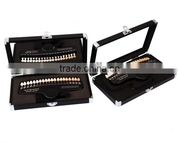 Professional Teeth Whitening System Kit Peroxide with Trays and Paper Shade Guide Teeth whitening strips mouth