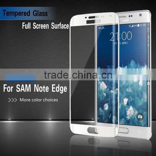 HOT 0.2MM 3D Curved Full Cover Tempered Glass Screen Protector for Samsung Galaxy Note Edge N9150 Anti-explosion Glass LCD GUARD