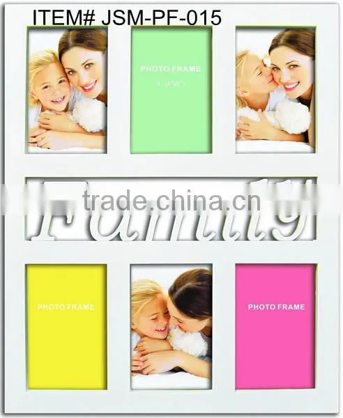 HAPPY With 6 Photos Vertical Plastic Photo Frame photo-2