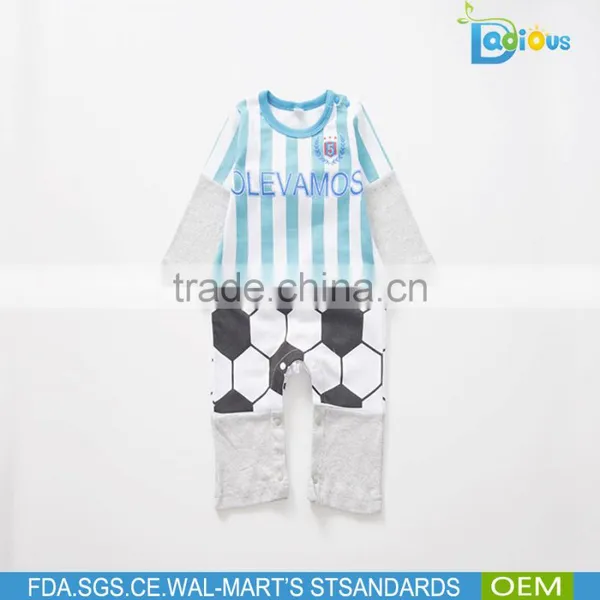 Wholesale Long Sleeve Football Pattern Newborn Baby Clothes From China Supplier photo-6