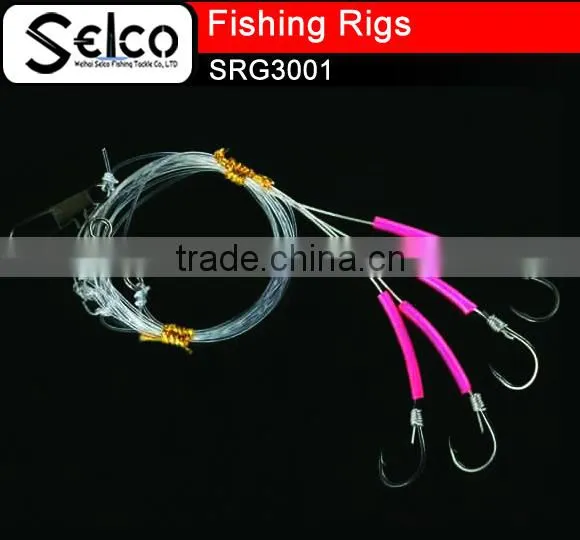 salt water fishing,mixed yarn bait cathing rigs