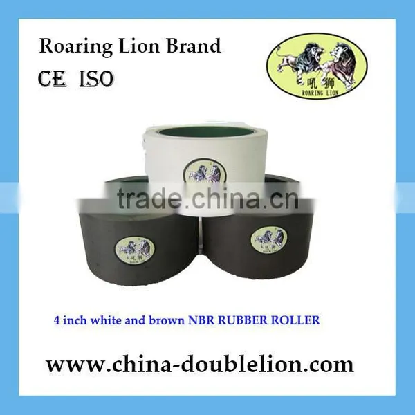 4 Inch Aluminum Drum Brown PU Rice Rubber Roller for Rice Huller photo-2
