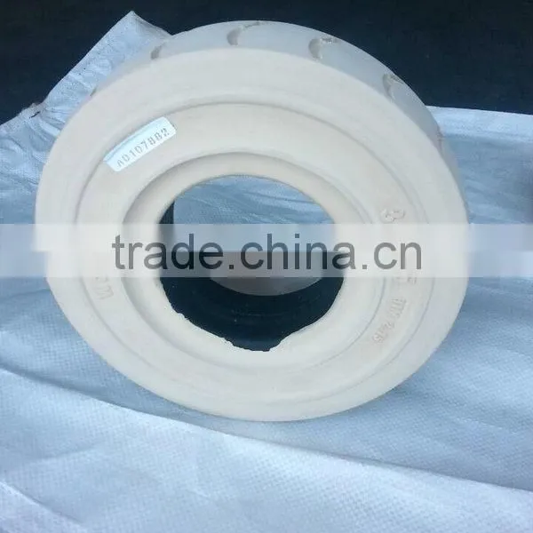 Small Wheels 300-5/2.15 for Trailers Rubber Tire Bearing Wheel 300-5/2.15 With Deep Groove Pattern photo-2